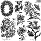 Nature's Etchings IOD Stamp by Iron Orchid Designs. Sheet 1 of 2.