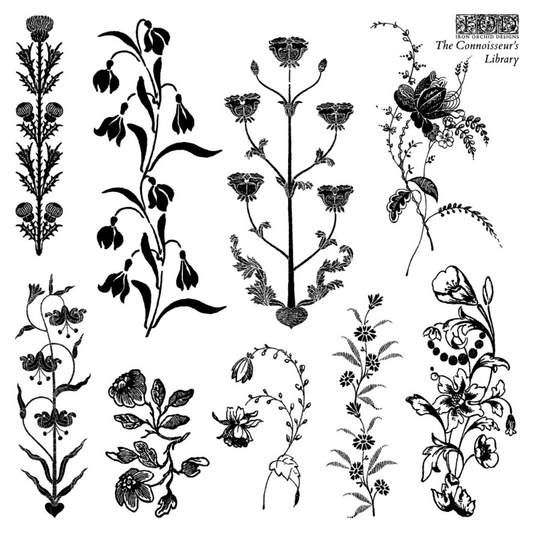 collection of various decorative floral vines
