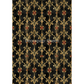 "Spellbinder" decoupage rice paper by Decoupage Queen. Available at Milton's Daughter. Decorative paper with intricate gold and red pattern on a black background.