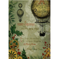 "Steampunk Balloon Christmas Greetings" decoupage rice paper by Calambour. Available at Milton's Daughter.