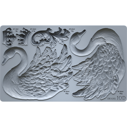 IOD Swans Mould by Iron Orchid Designs.