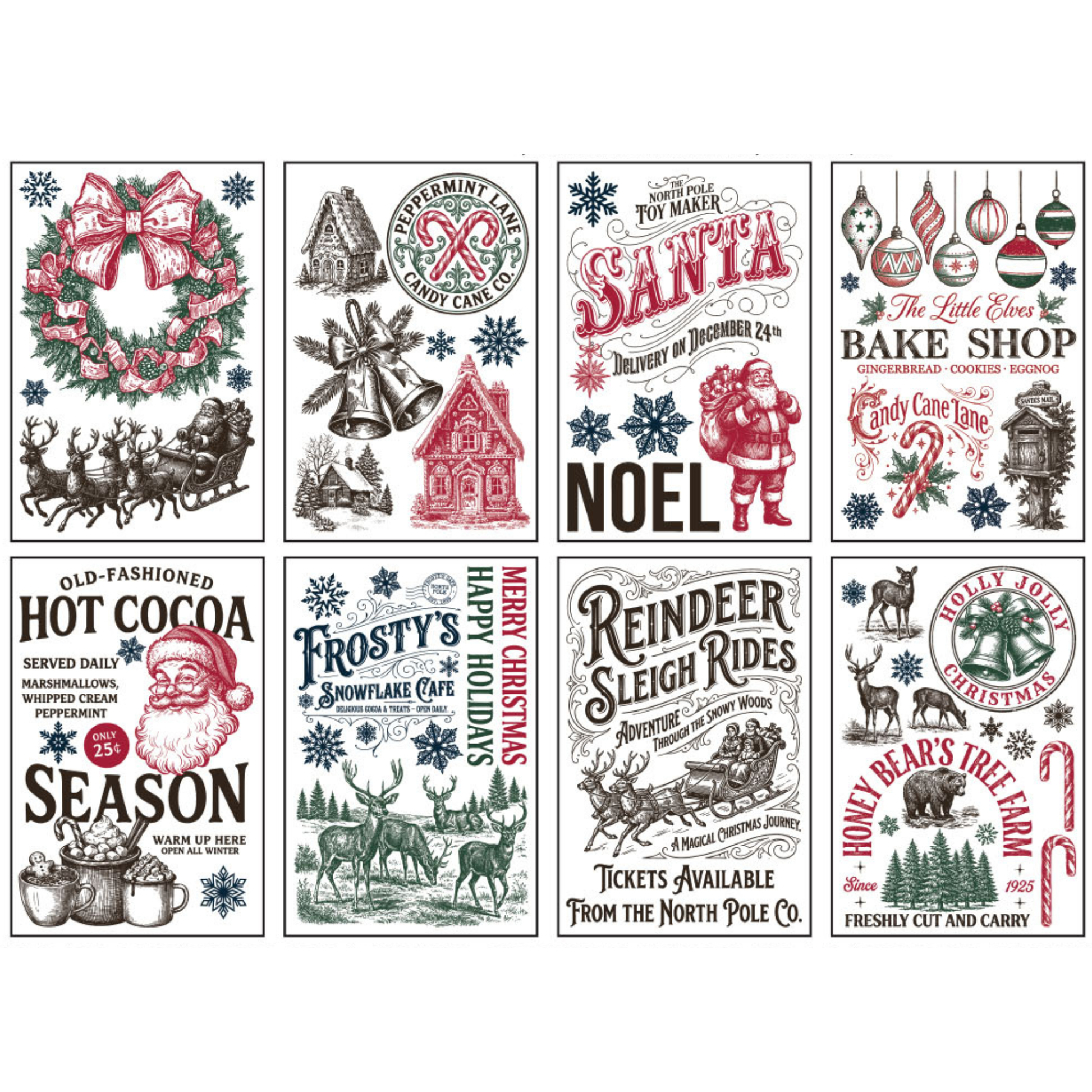 IOD Paint Inlay The North Pole Co. combination 8 sheets.