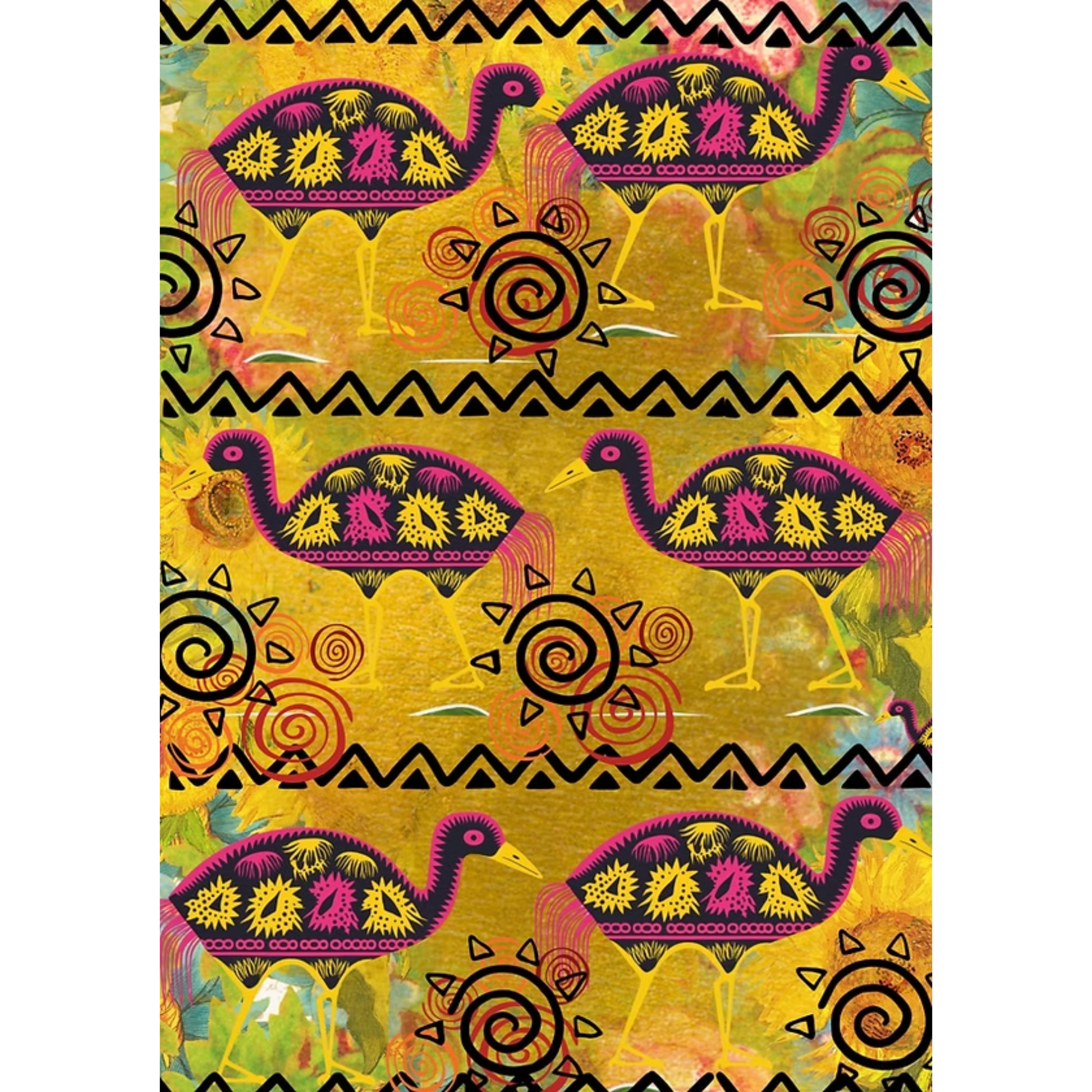 "Tribal" decoupage paper from Made by Marley.  Page 3 of 3 sheet set. Available at Milton's Daughter.