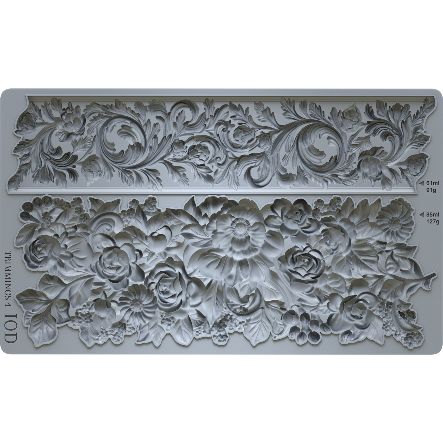 "Trimmings 4" IOD Decor Mould by Iron Orchid Designs. Available at Milton's daughter. Product Image.