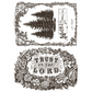 "Twelfth Night" IOD Paint Inlay by Iron Orchid Designs. Pg 5 of 8. Available at Milton's Daughter. Decorative design in black with ferns and floral elements, featuring the text 'Trust in the Lord'.