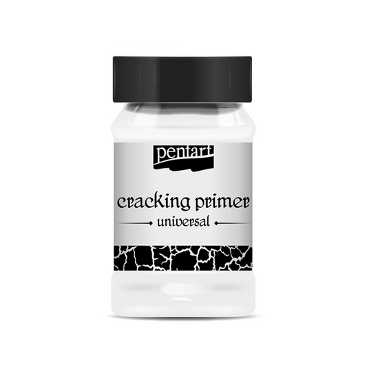 "Universal Cracking Paste Primer" by Pentart. Available at Milton's Daughter.