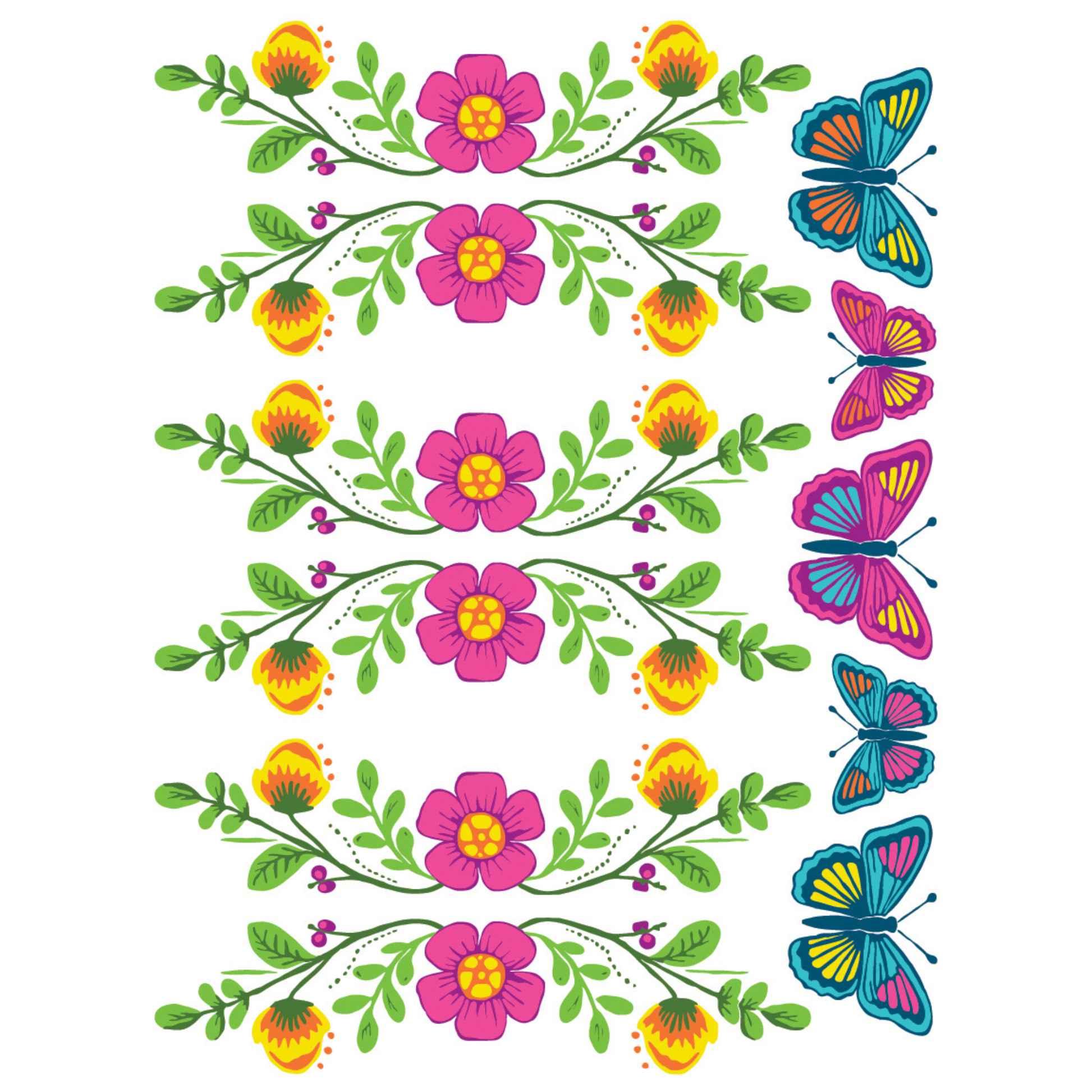 "Vida Flora" IOD Paint Inlay designed by Debi Beard from DIY Paint. Available at Milton's Daughter. Page 7 of 8.