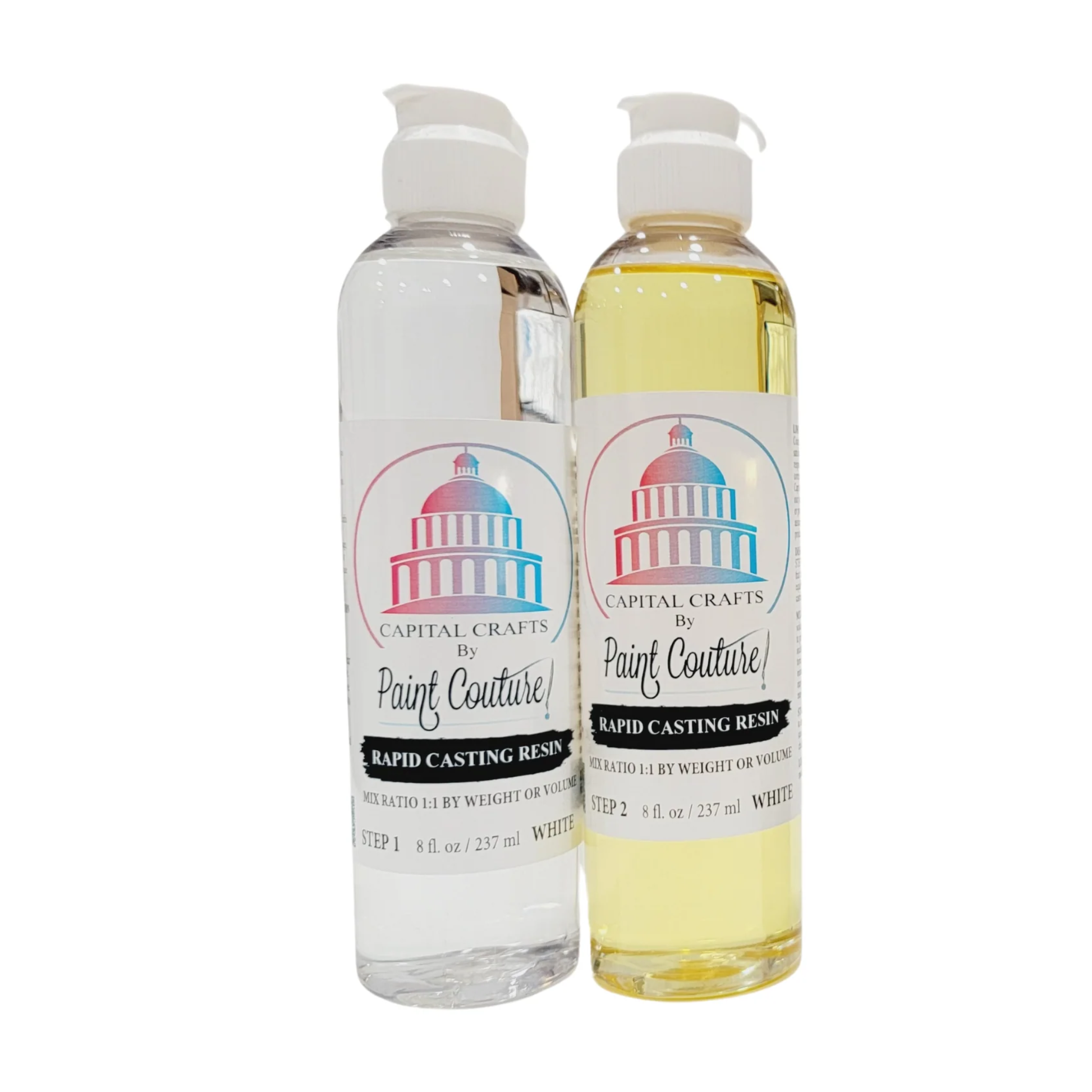 Paint Couture White Rapid Casting Resin . Step 1 and Step 2.  16 oz set.