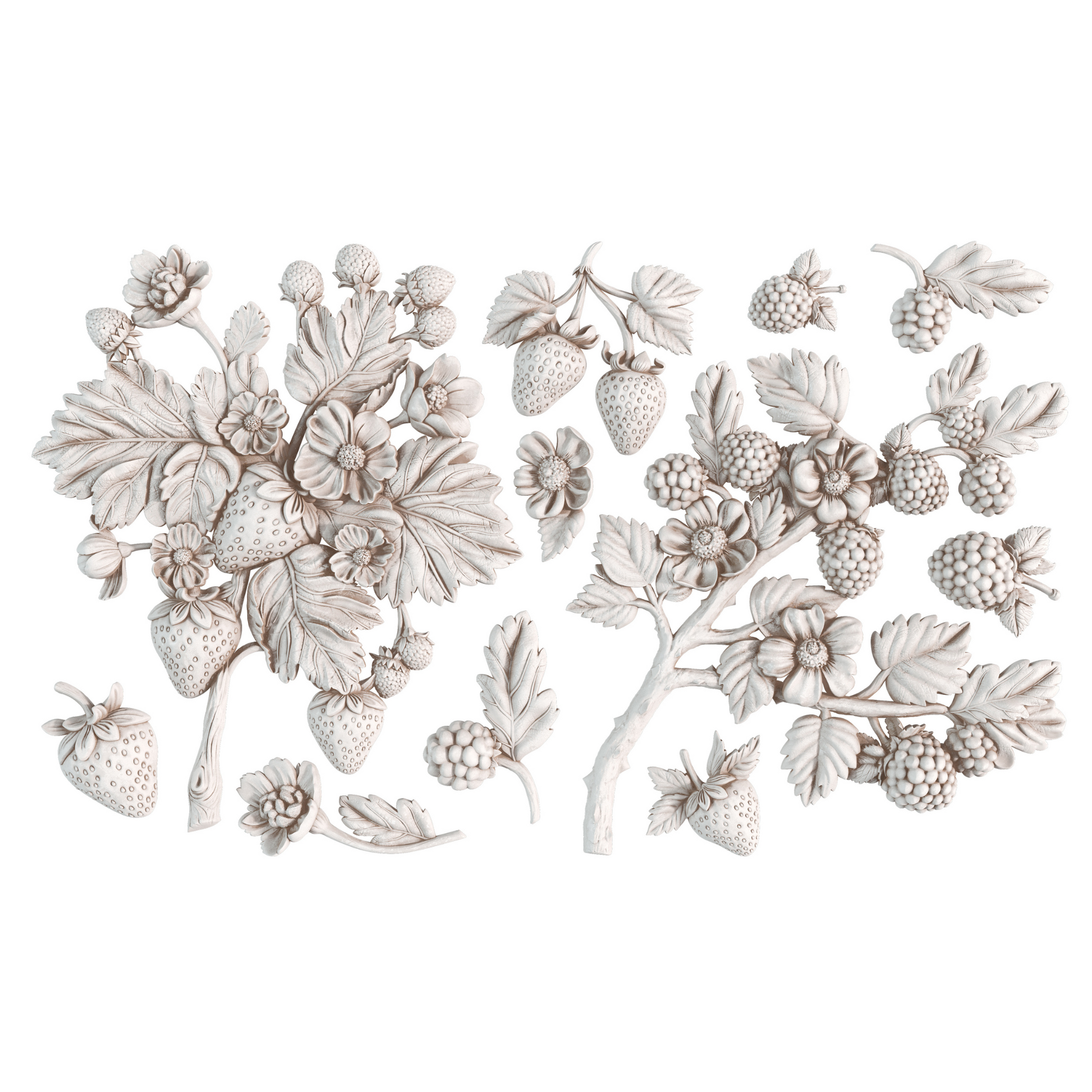 "Wild Berries" IOD Decor Mould by Iron Orchid Designs. Available at Milton's Daughter. Casting image #1.