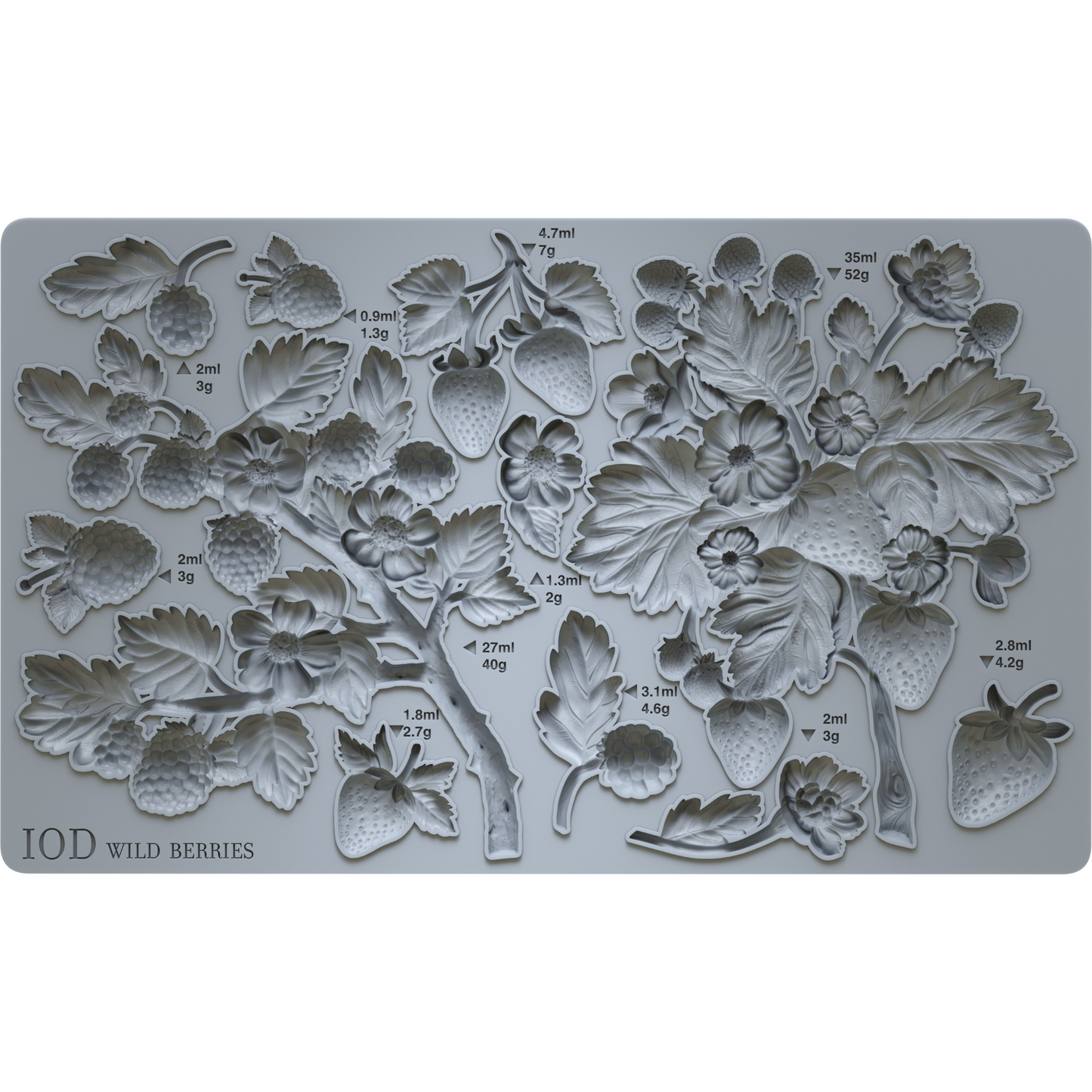 "Wild Berries" IOD Decor Mould by Iron Orchid Designs. Available at Milton's Daughter. Product image.