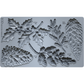 "Winter Forage" IOD silicone mould by Iron Orchid Designs. Available at Milton's Daughter.Silicone mold with winter foliage design.