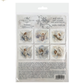 Packaging of decoupage scrapbooking paper with angel designs on a white background