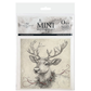 Packaging of mini rice paper sheets with a deer illustration on a white background
