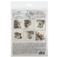 Packaging of ITD Collection mix media decoupage scrapbooking paper with Christmas-themed designs.