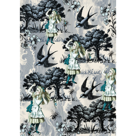 "Wonderland Toile" decoupage paper set by Made by Marley. Available at Milton's Daughter.