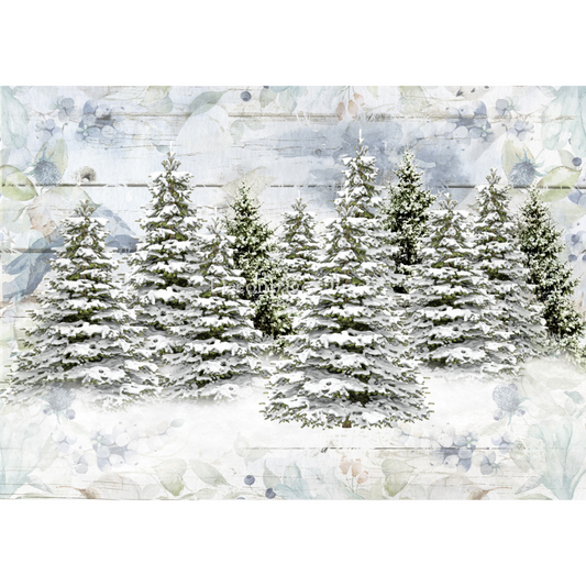 "Woodland Trees" decoupage rice paper by Decoupage Queen. Available at Milton's Daughter.