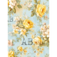 "Yellow & Baby Blue Roses" decoupage rice paper by AB Studio. Available at Milton's Daughter.