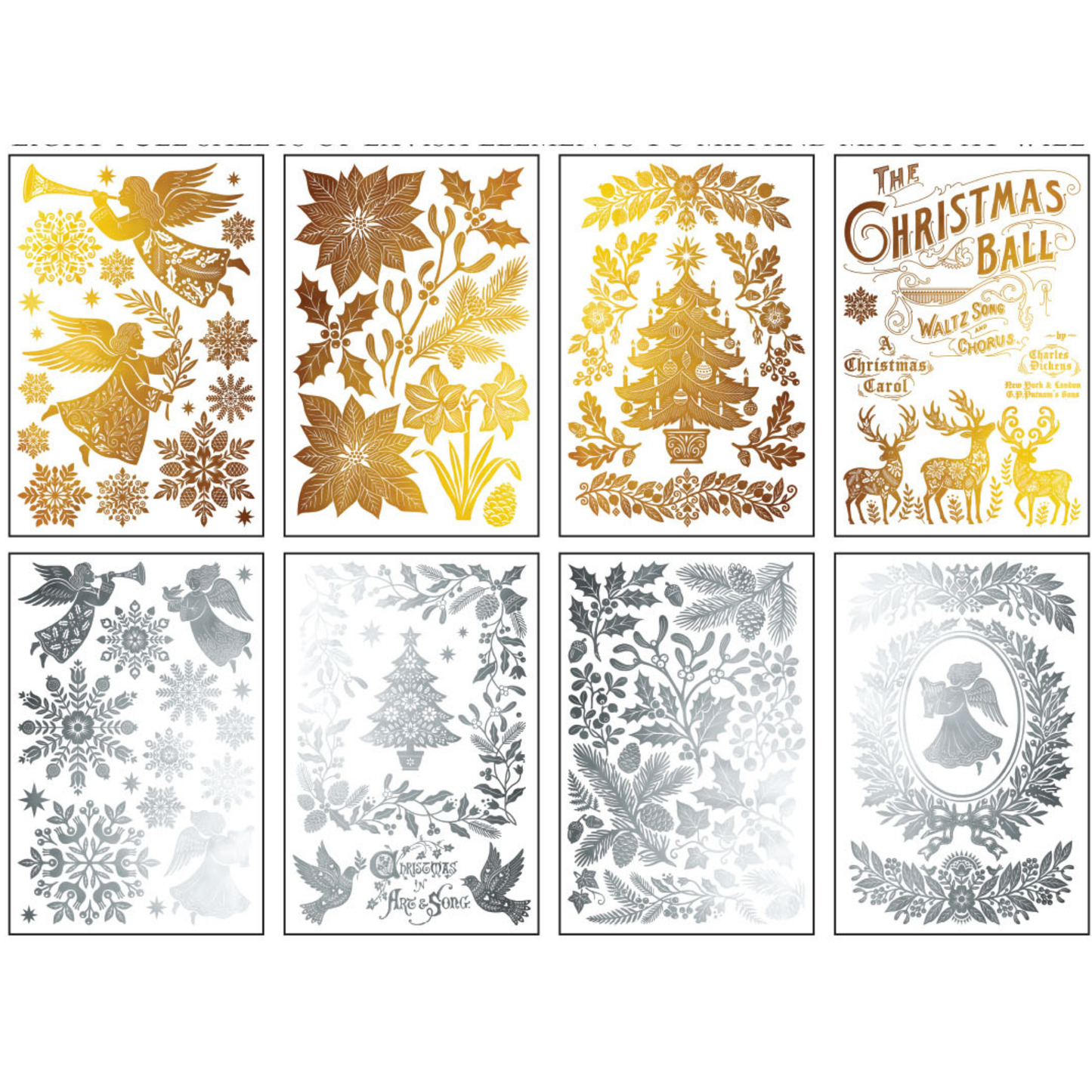 IOD Gilded Foil Transfer 'Angels Sing' 8 page combo.