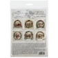 "Holiday Carolers" mini rice paper set by ITD Collection. Back cover.
