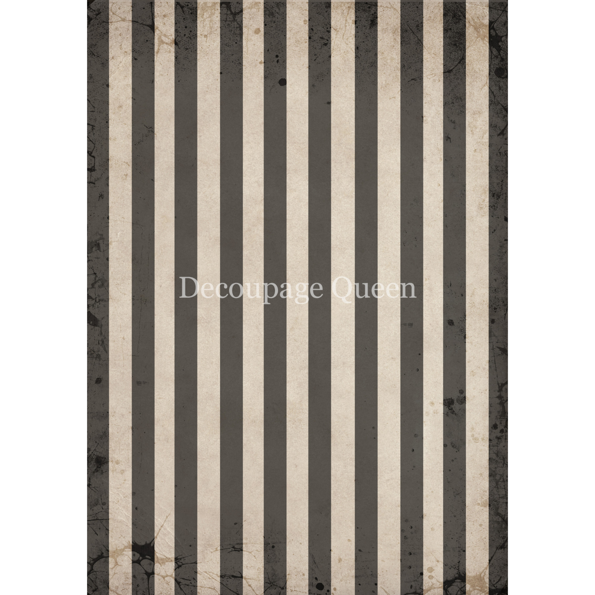 "Gray & Tan Stripes" decoupage rice paper by Decoupage Queen. Available at Milton's Daughter. 