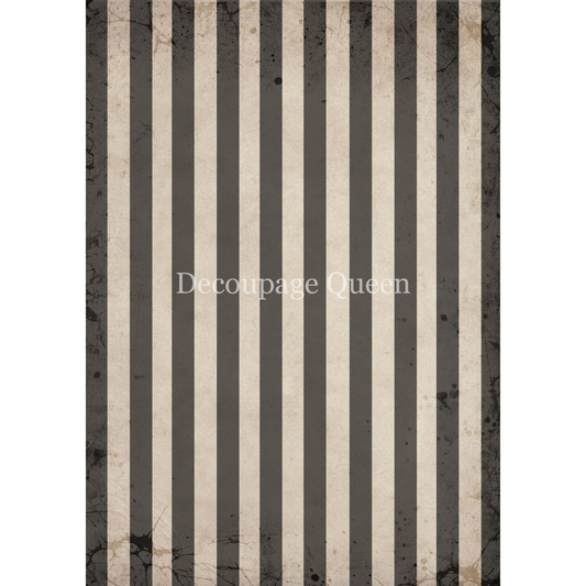 "Gray & Tan Stripes" decoupage rice paper by Decoupage Queen. Available at Milton's Daughter. 