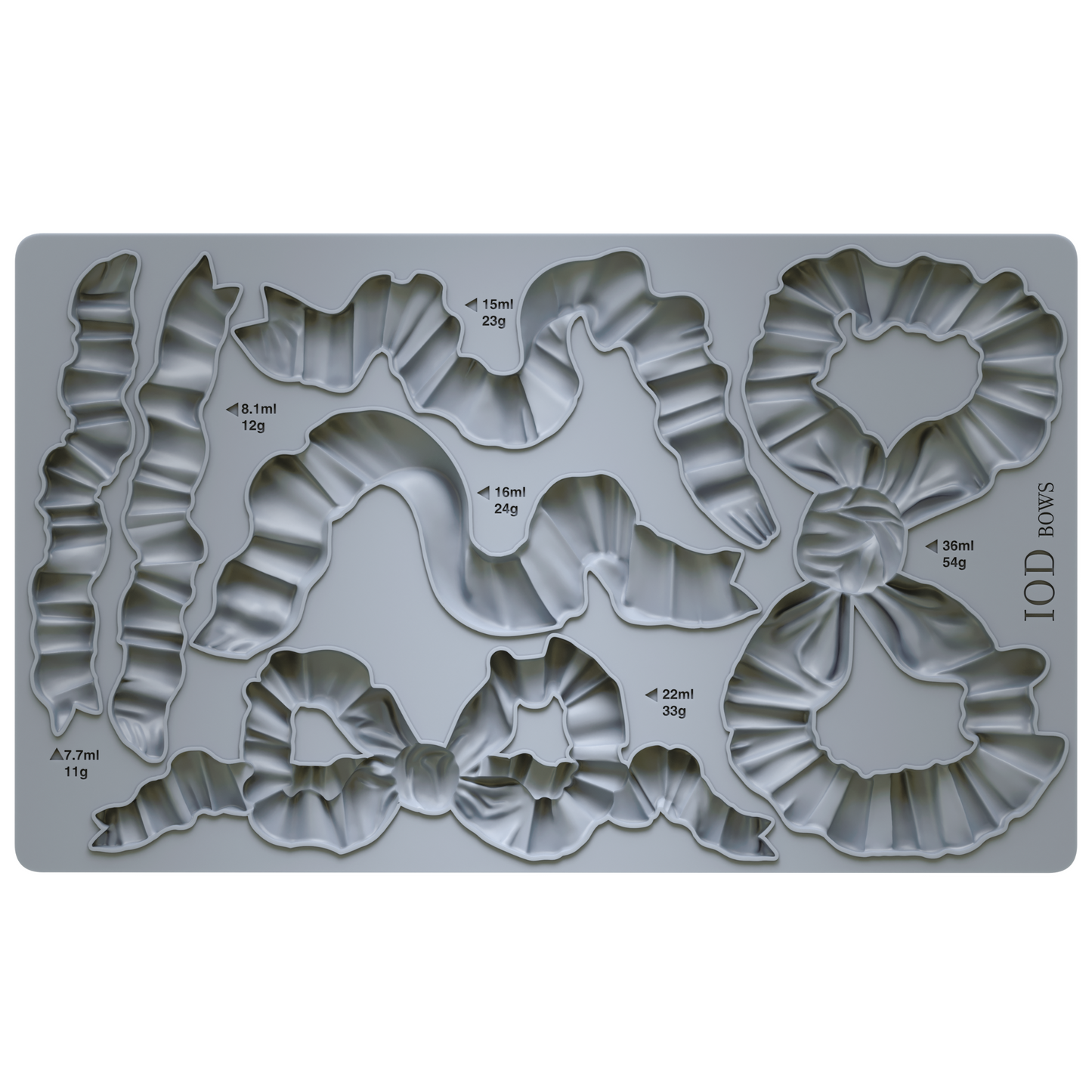 "Bows" IOD Mould by Iron Orchid Designs. Available at Milton's Daughter.