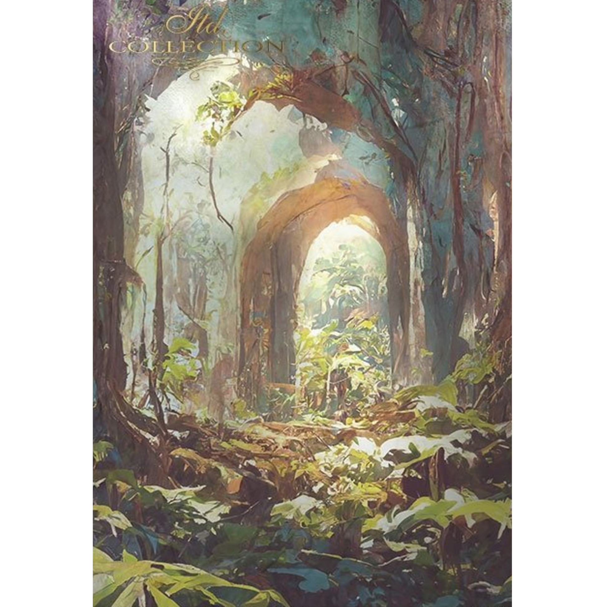 "Mysterious Forest" 11 pack decoupage rice paper set in size A4 by ITD Collection. Available at Milton's Daughter.  Page 8 of 11.