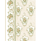 Floral patterned design with decorative border on a white background