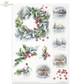 Winter Wreath - Decoupage Rice Paper Set