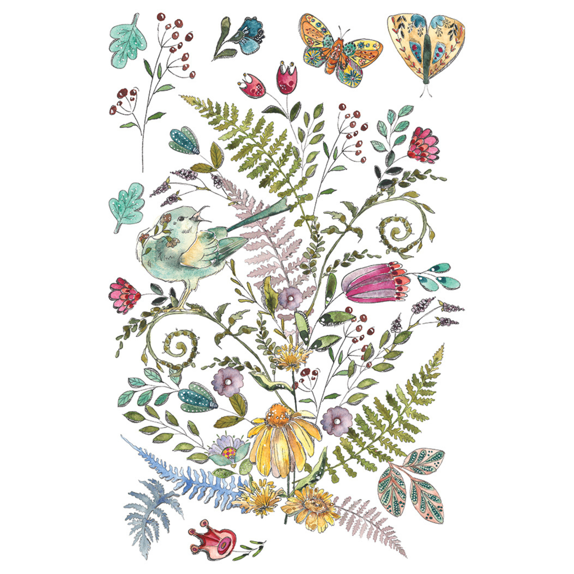 Fern Fables - IOD Transfers by Iron Orchid Designs – Milton's Daughter