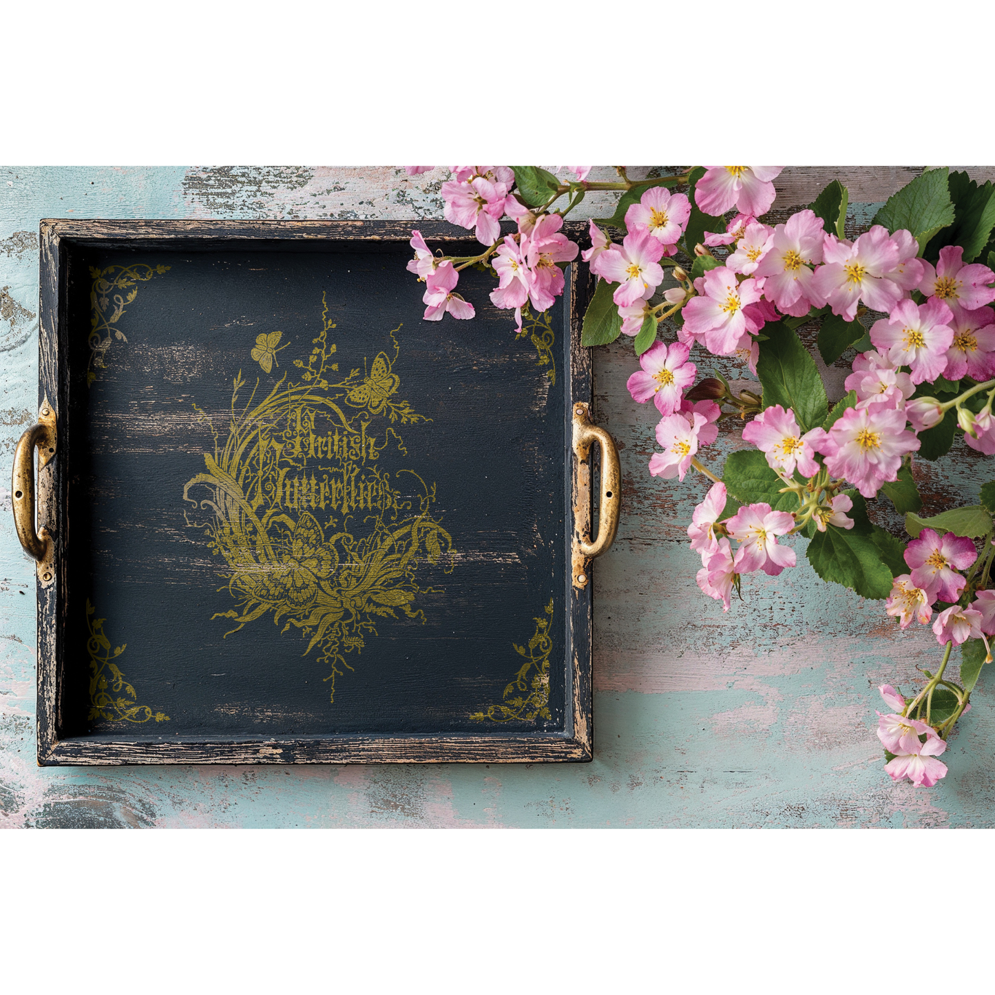 Athenaeum IOD Gilded Foil Transfer by Iron Orchid Designs. Pic example 1