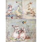 "3 Pack Easter Scenes" decoupage rice paper by AB Studio. Size A4 available at Milton's Daughter.