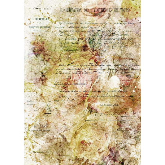 Abstract Floral Decoupage Queen Rice Paper available at Milton's Daughter.