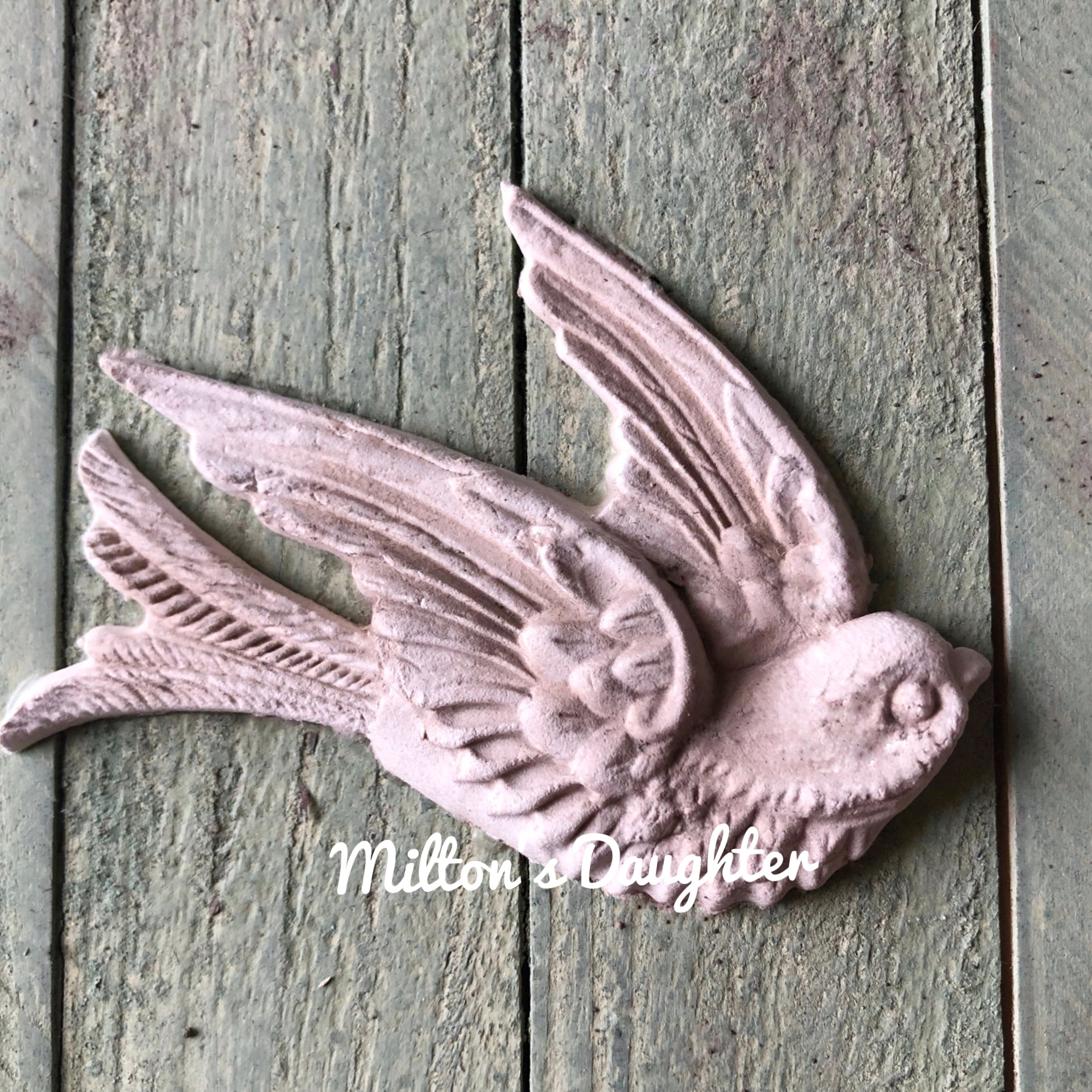 IOD Birdsong mold casting of bird in flight at Milton's Daughter