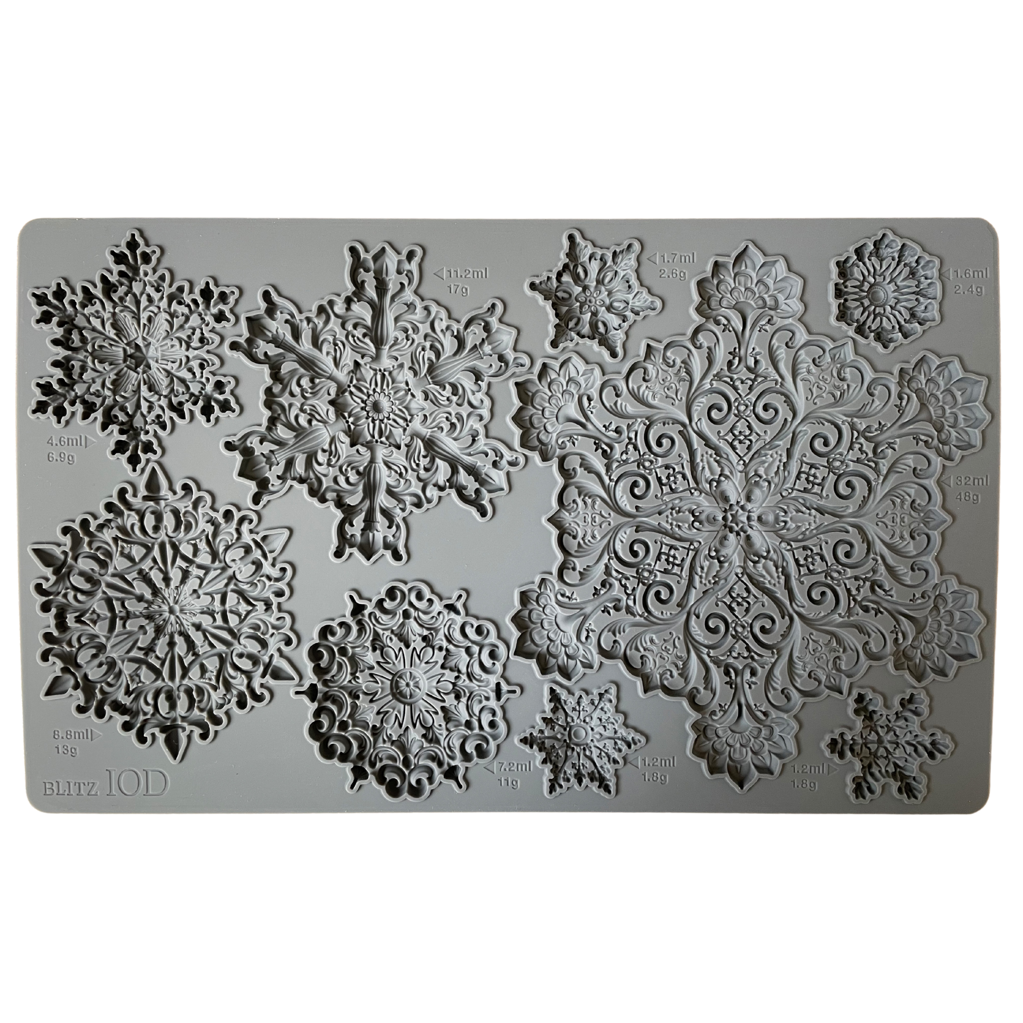 Iod snowflake outlet mould