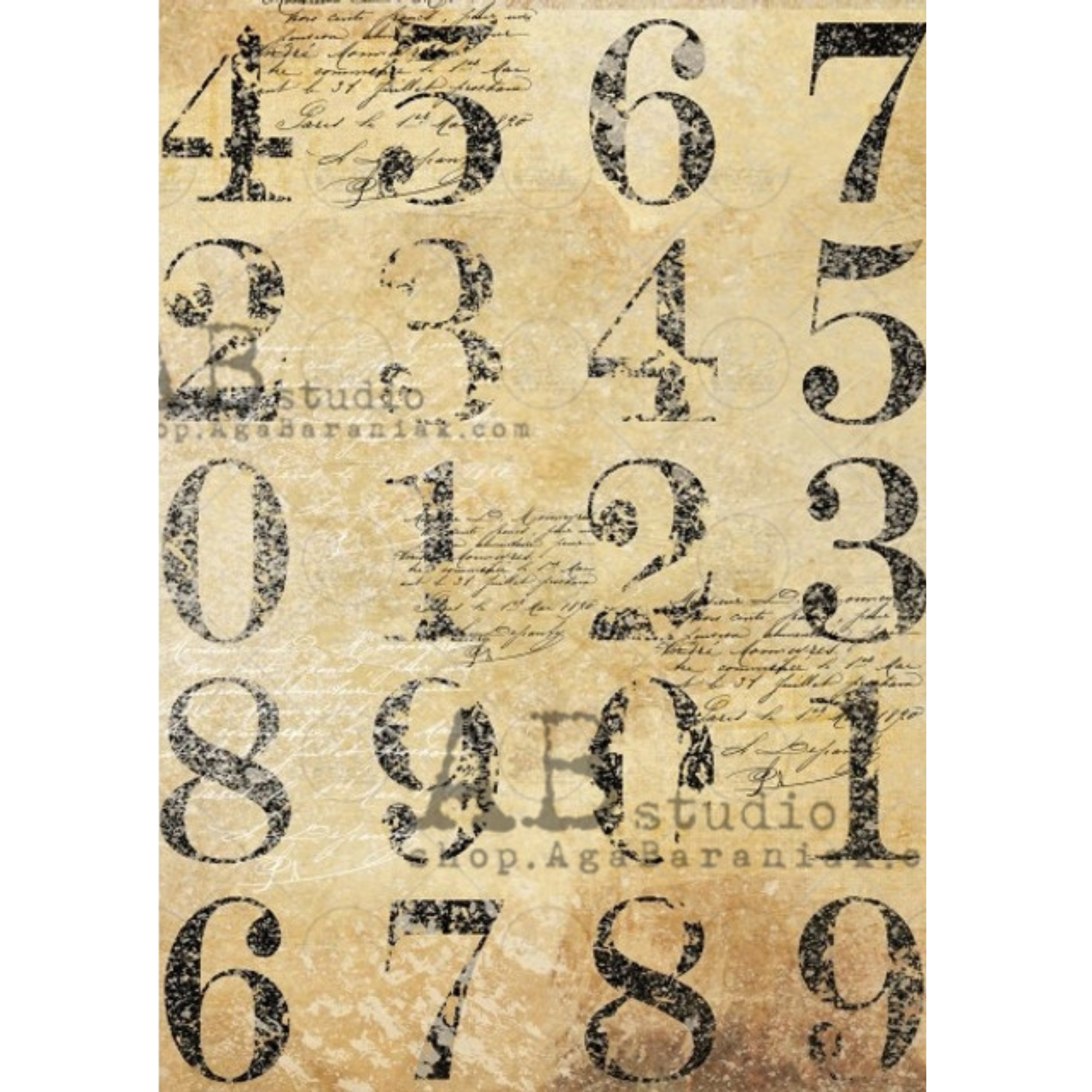 Block Letters -Decoupage Rice Paper by AB Studio – Milton's Daughter