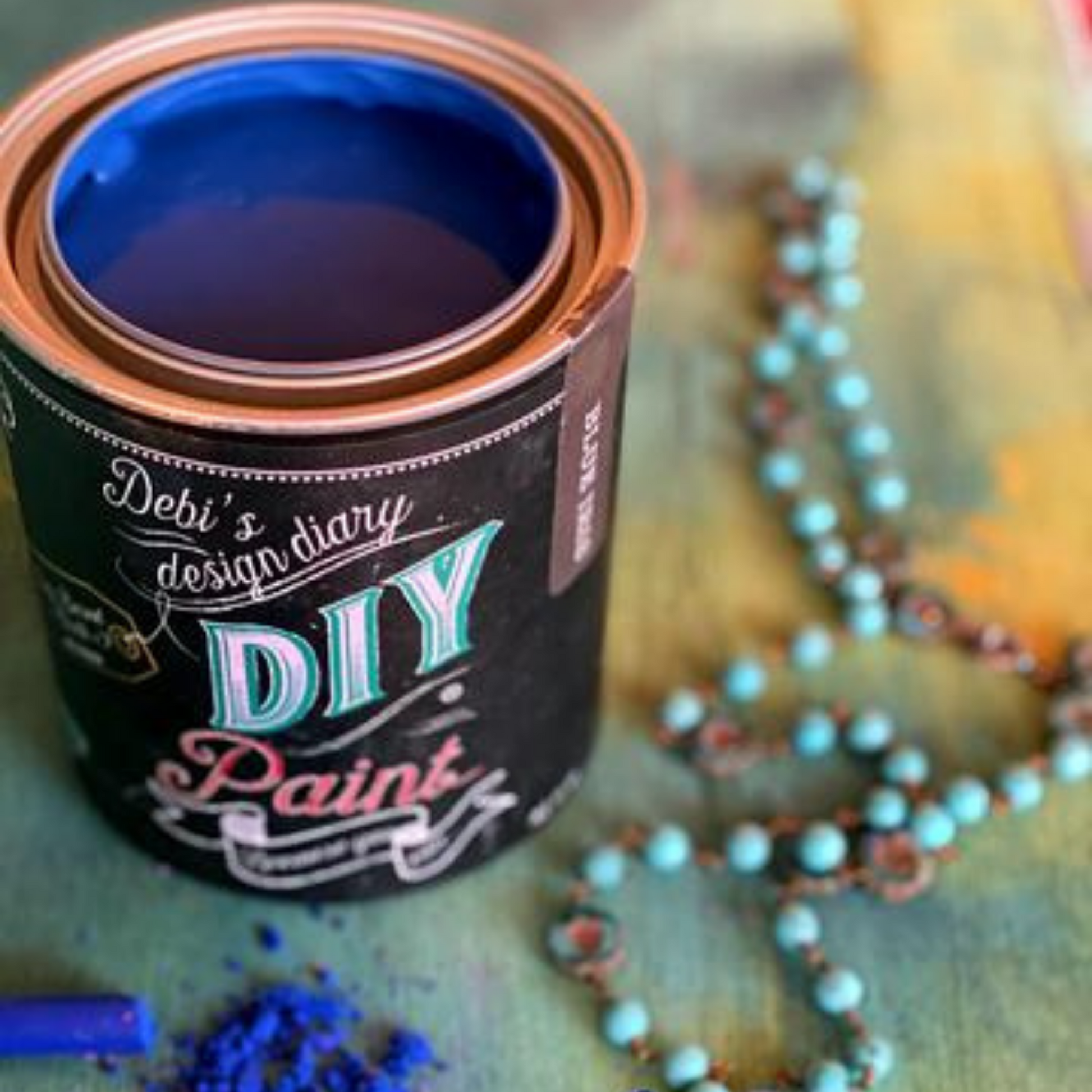 Debi's Design Diary DIY Paint in Blue Iris at Milton's Daughter