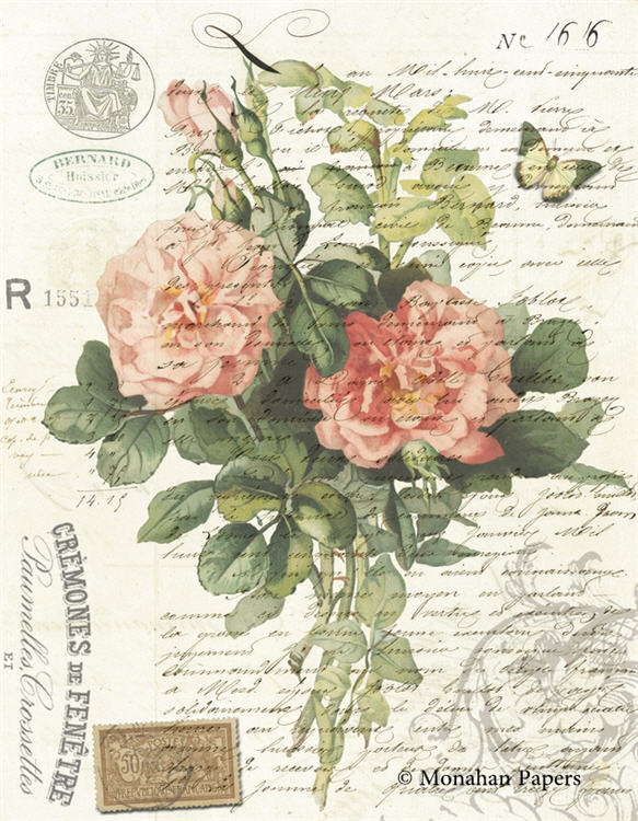 Botanical 67 Floral Decoupage Paper 11