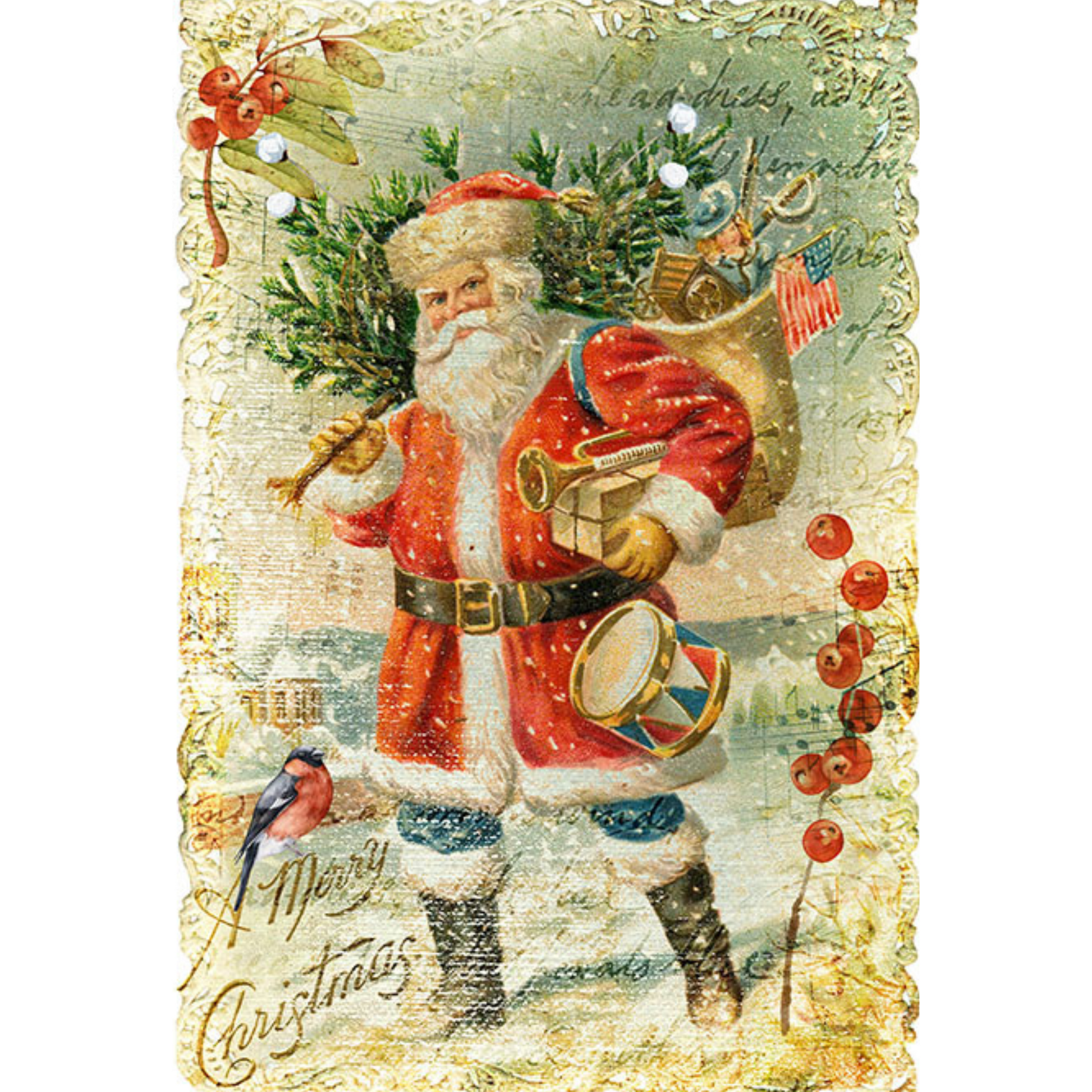 "Christmas-0330" Decoupage Rice Paper by Paper Designs available at Milton's Daughter