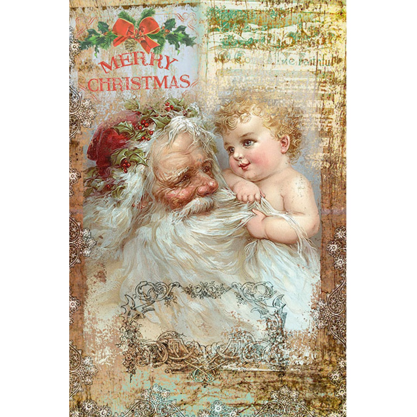 "Christmas-0335" Decoupage Rice Paper by Paper Designs available at Milton's Daughter