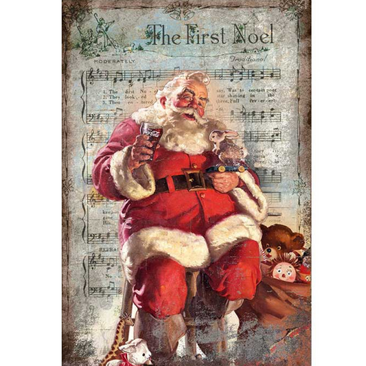 "A Break for Santa" Christmas 0341 - decoupage rice paper by Paper Designs. Size A4 available at Milton's Daughter.