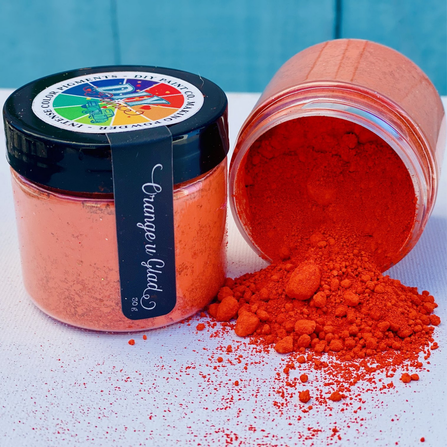 Orange U Glad Making Powder Pigment Powders from Debi's Design Diary DIY Paints available at Milton's Daughter