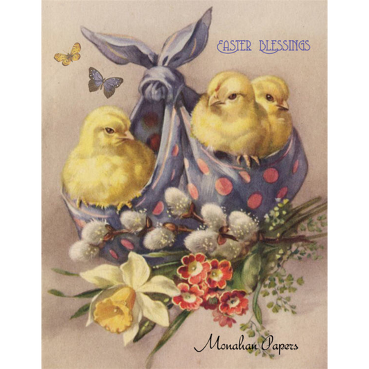 "Easter Blessings" Decoupage Paper by Monahan Papers. Size 11" x 17" available at Milton's Daughter.