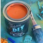 Debi's Design Diary DIY Paint in Fire Starter (bright orange) at Milton's Daughter