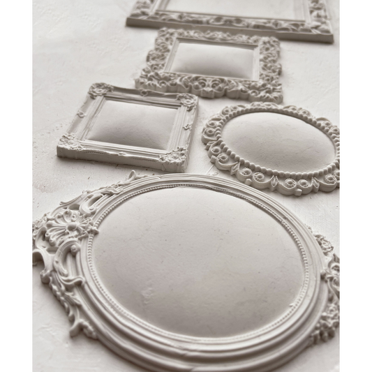 IOD Frames mold castings samples. Available at Milton's Daughter.