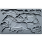 Horse & Hound IOD Silicone Mold by Iron Orchid Designs. Mould measures 6" x 10." Available at Milton's Daughter.