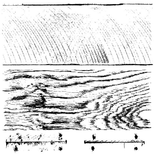Saw wood plank pattern with wood grain, saw marks and nail marks at Milton's Daughter.