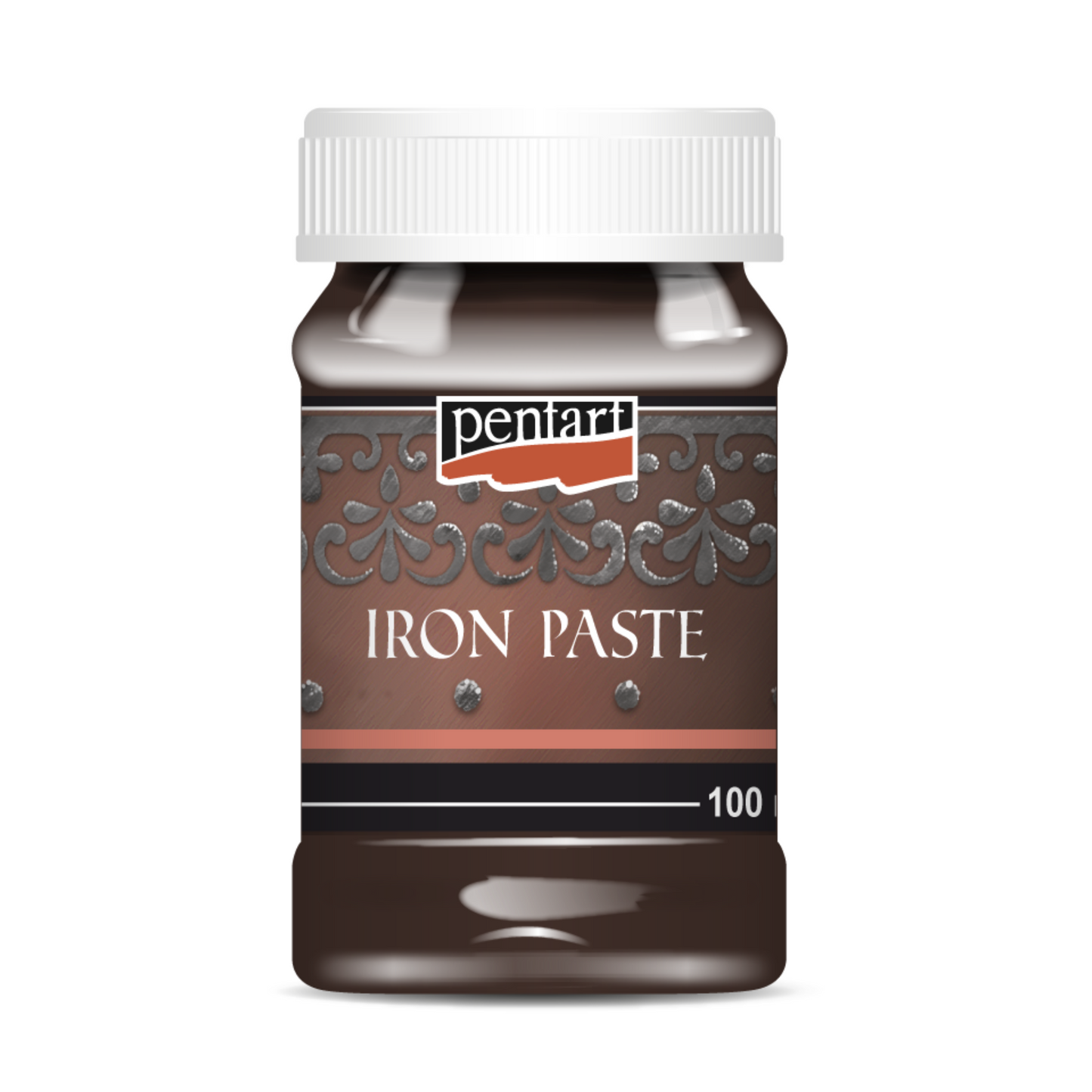 Pentart Iron Paste in Red/Brown, 100 ml available at Milton's Daughter