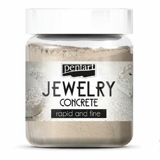 Jewelry Concrete by Pentart. 600g jar available at Milton's Daughter.
