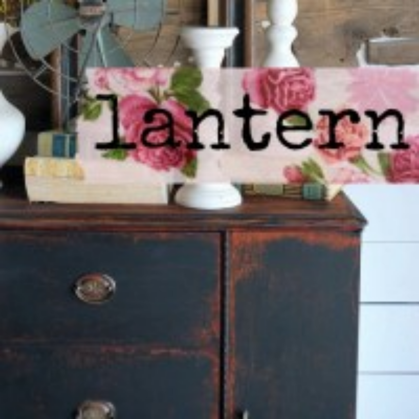 Dresser front painted in Lantern by Sweet Pickins Milk Paint available at Milton's Daughter